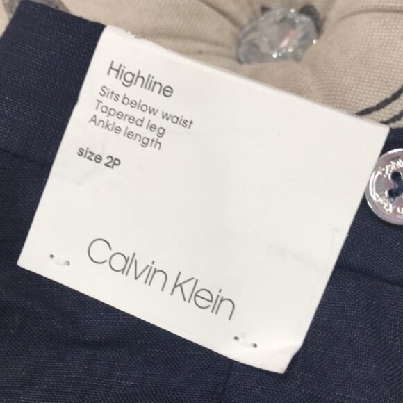 Calvin Klein Petite Button-Back Pants - Picture 6 of 6